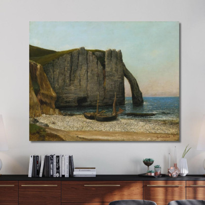 Scogliere Di Étretat Gustave Courbet cg68 quadro stampato su tela
