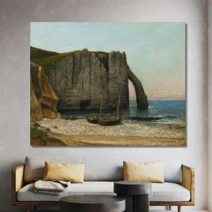 Scogliere Di Étretat Gustave Courbet cg68 quadro stampato su tela