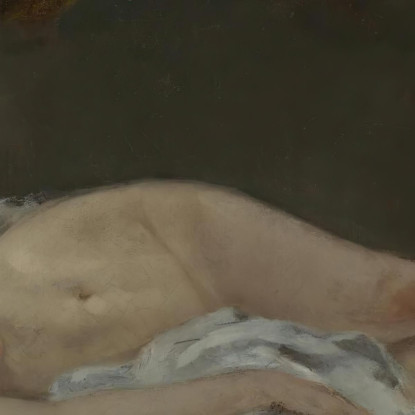 Donna Addormentata Gustave Courbet cg71 quadro stampato su tela
