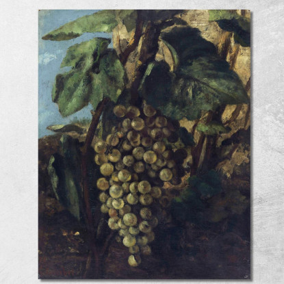 Grappolo D'Uva Gustave Courbet cg73 quadro stampato su tela