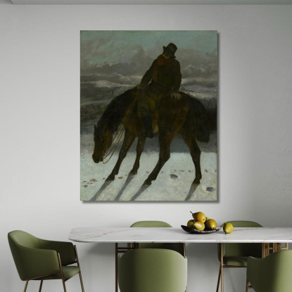 Cacciatore A Cavallo Gustave Courbet cg77 quadro stampato su tela