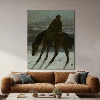 Cacciatore A Cavallo Gustave Courbet cg77 quadro stampato su tela