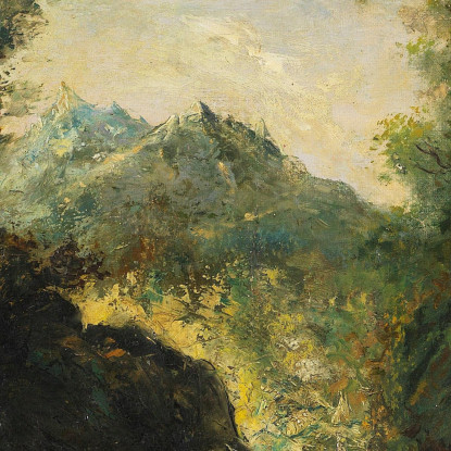 Nelle Alpi Svizzere Gustave Courbet cg79 quadro stampato su tela