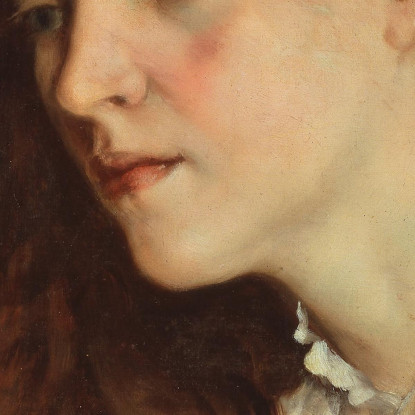 Jo La Bella Ragazza Irlandese Gustave Courbet cg80 quadro stampato su tela
