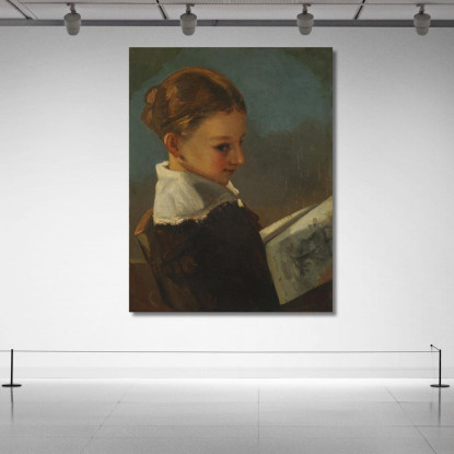 Giulietta Courbet All'Età Di Dieci Anni Gustave Courbet cg81 quadro stampato su tela
