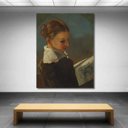 Giulietta Courbet All'Età Di Dieci Anni Gustave Courbet cg81 quadro stampato su tela