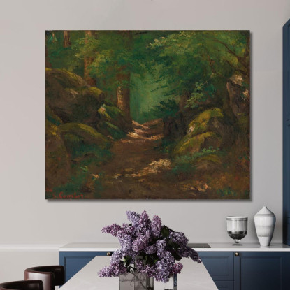 La Radura 2 Gustave Courbet cg83 quadro stampato su tela