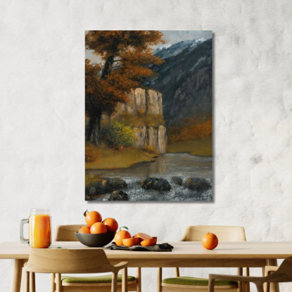 Paesaggio Vicino A Ornans Gustave Courbet cg92 quadro stampato su tela