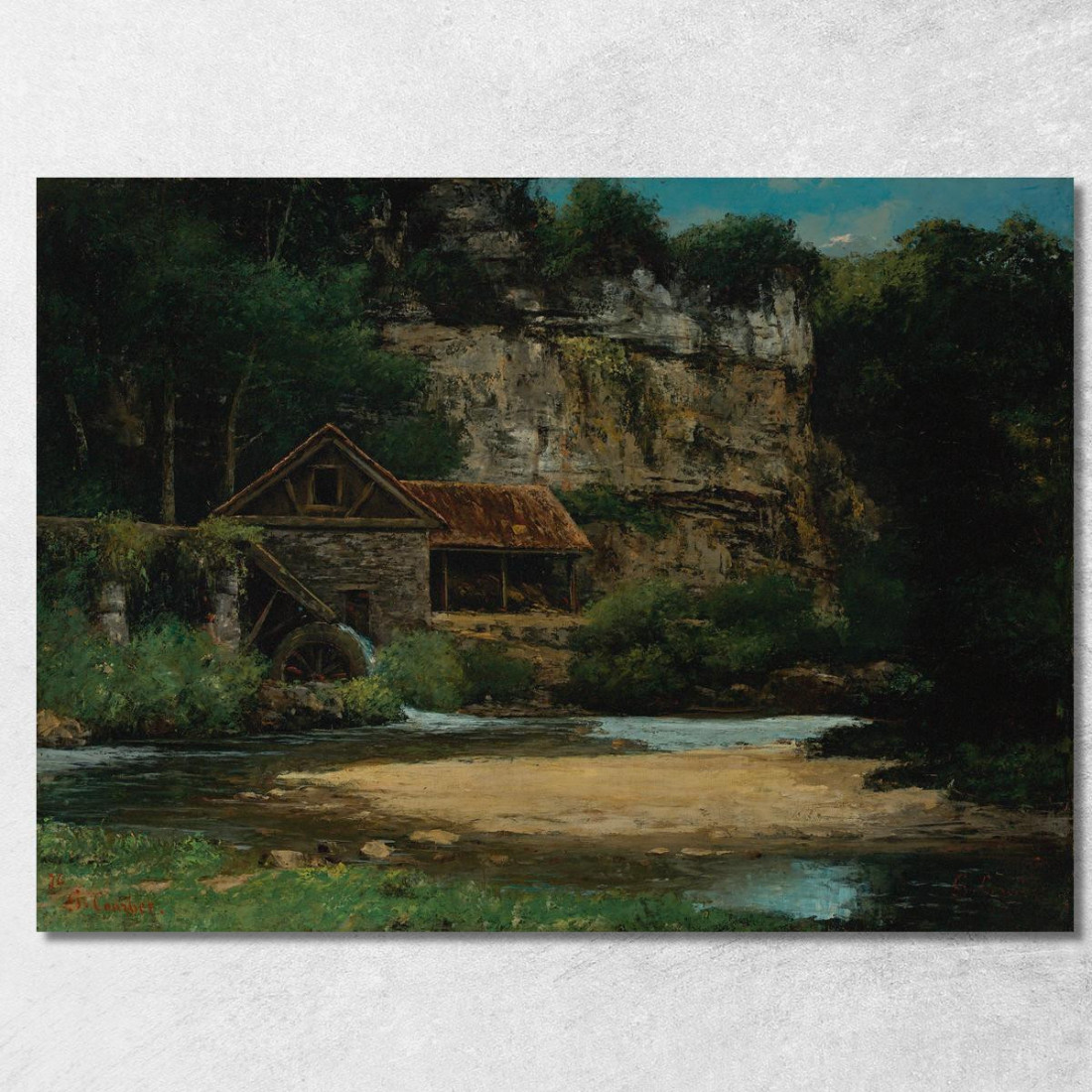 Il Mulino Gustave Courbet cg101 quadro stampato su tela Il Mulino Gustave Courbet cg101 quadro stampato su tela