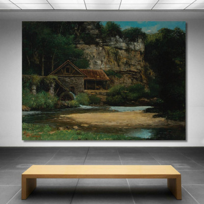 Il Mulino Gustave Courbet cg101 quadro stampato su tela