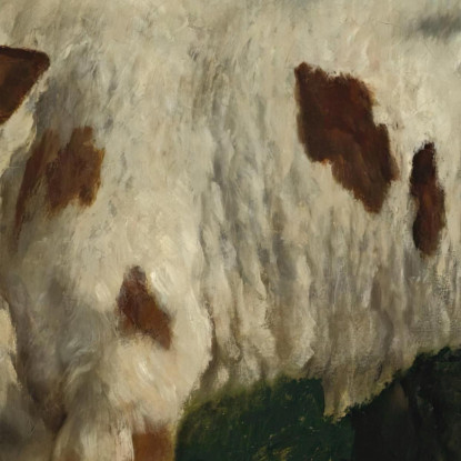 Il Vitello Bianco Gustave Courbet cg102 quadro stampato su tela