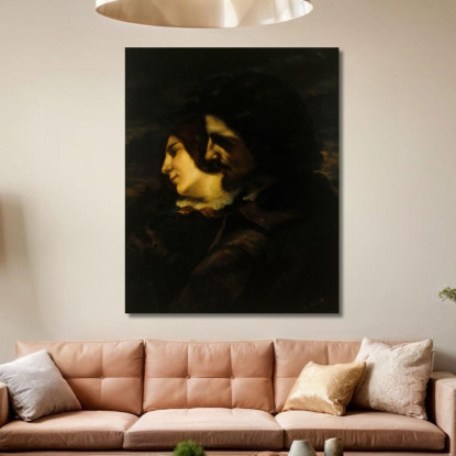 Innamorati In Campagna Gustave Courbet cg103 quadro stampato su tela