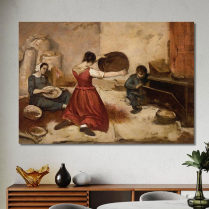 Schizzo Di Setacci Di Grano Gustave Courbet cg104 quadro stampato su tela
