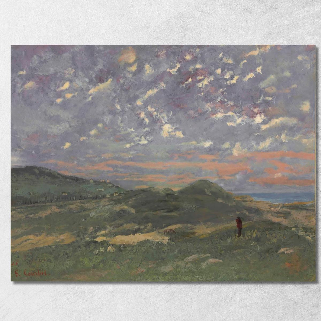 Le Dune Di Deauville Gustave Courbet cg106 quadro stampato su tela Le Dune Di Deauville Gustave Courbet cg106 quadro stampato su tela