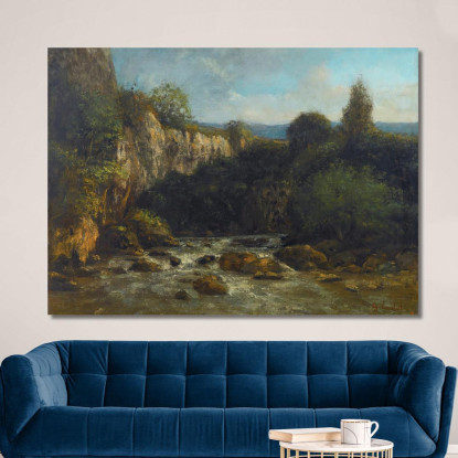 Le Gole Della Loue Gustave Courbet cg107 quadro stampato su tela