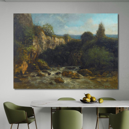 Le Gole Della Loue Gustave Courbet cg107 quadro stampato su tela