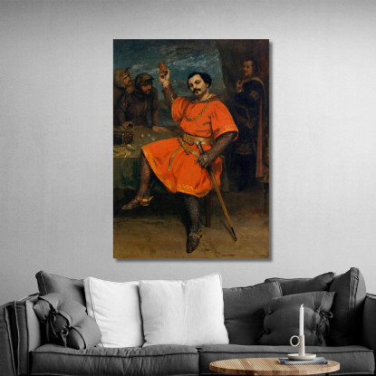 Luigi Gueymard Gustave Courbet cg109 quadro stampato su tela