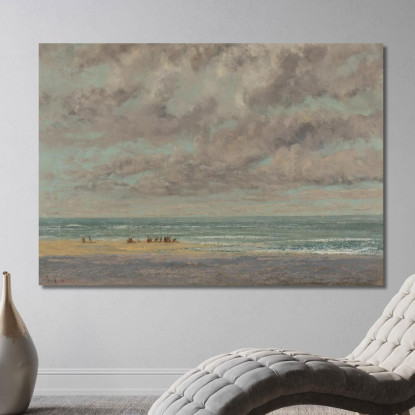 Marine Les Équleurs Gustave Courbet cg114 quadro stampato su tela