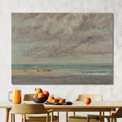 Marine Les Équleurs Gustave Courbet cg114 quadro stampato su tela