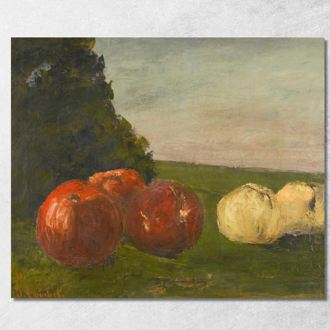 Nature Morte Gustave Courbet cg119 quadro stampato su tela Nature Morte Gustave Courbet cg119 quadro stampato su tela