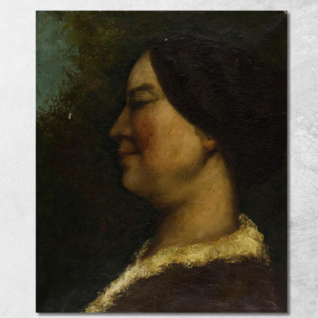 Ritratto Di Una Donna Gustave Courbet cg132 quadro stampato su tela Ritratto Di Una Donna Gustave Courbet cg132 quadro stampato su tela