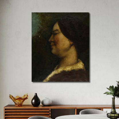 Ritratto Di Una Donna Gustave Courbet cg132 quadro stampato su tela