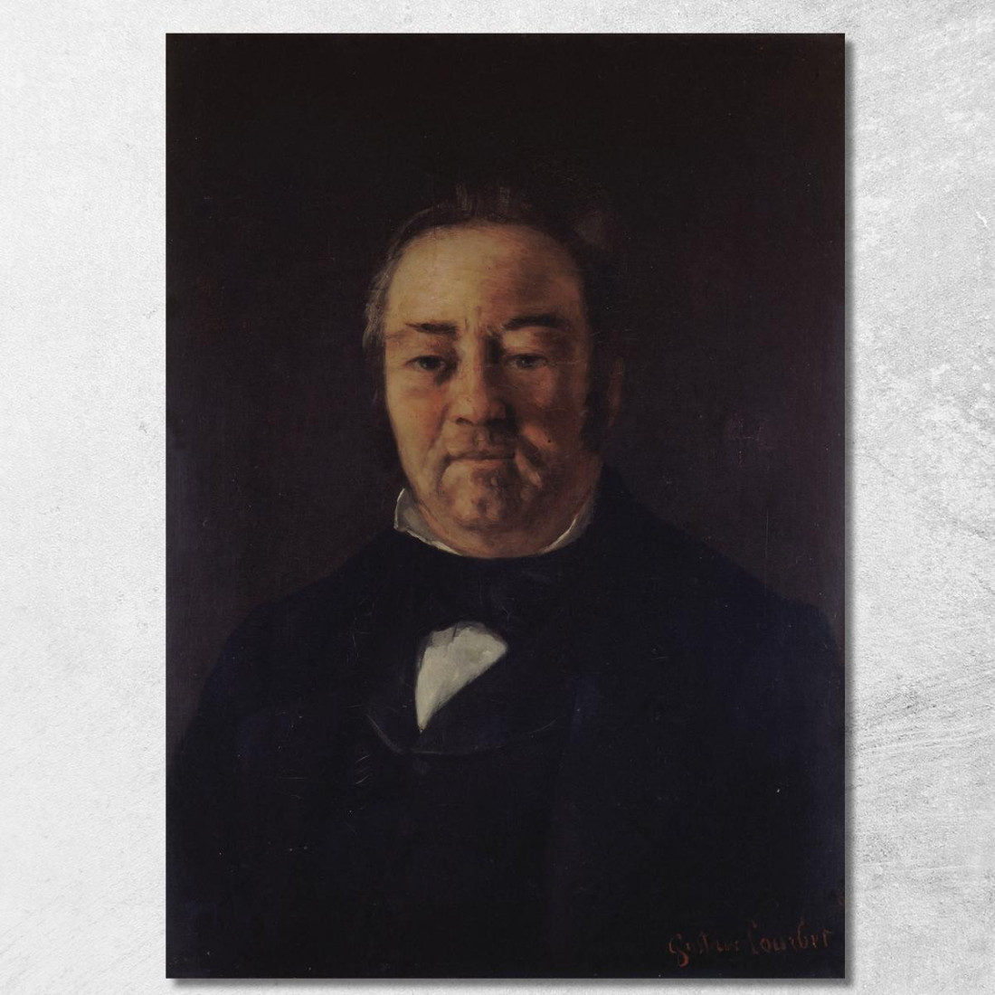 Ritratto Del Signor Corbinaud Gustave Courbet cg135 quadro stampato su tela Ritratto Del Signor Corbinaud Gustave Courbet cg135 quadro stampato su tela