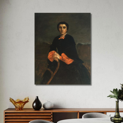 Ritratto Di Donna Juliette Courbet Gustave Courbet cg139 quadro stampato su tela