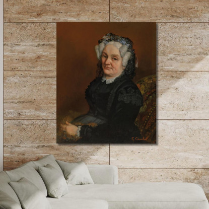 Ritratto Di Madame Sophie Loiseau Gustave Courbet cg142 quadro stampato su tela
