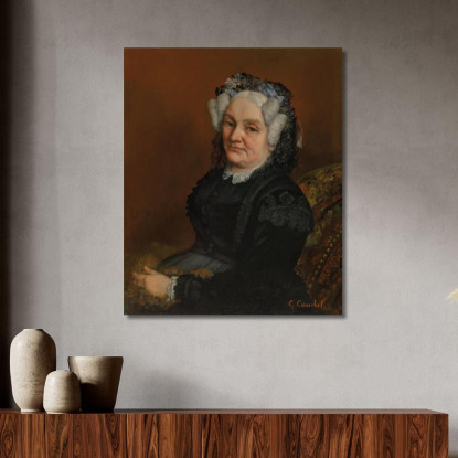 Ritratto Di Madame Sophie Loiseau Gustave Courbet cg142 quadro stampato su tela