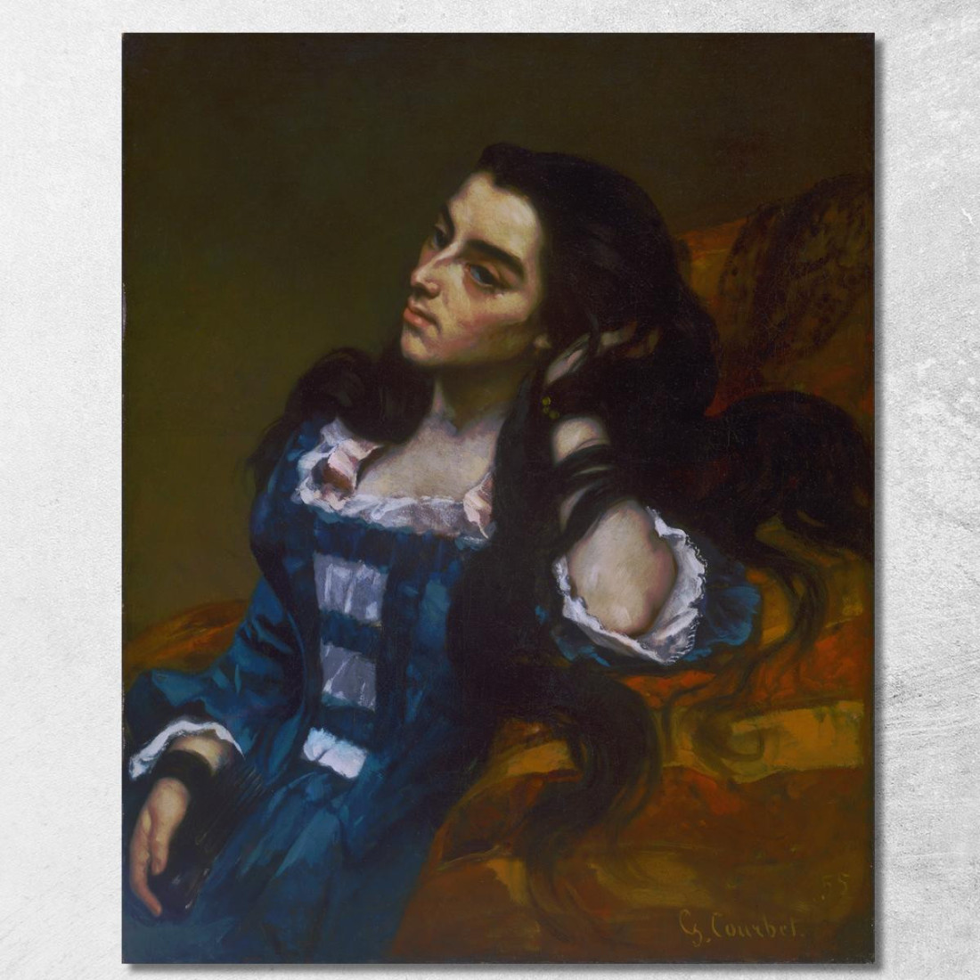 Donna Spagnola Gustave Courbet cg156 quadro stampato su tela Donna Spagnola Gustave Courbet cg156 quadro stampato su tela