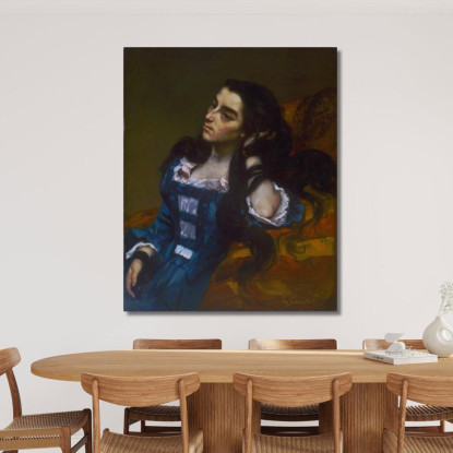 Donna Spagnola Gustave Courbet cg156 quadro stampato su tela
