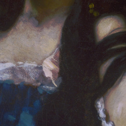 Donna Spagnola Gustave Courbet cg156 quadro stampato su tela
