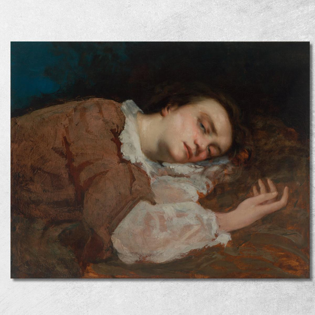 Giovani Donne Delle Rive Della Senna Estate Gustave Courbet cg160 quadro stampato su tela Giovani Donne Delle Rive Della Senna Estate Gustave Courbet cg160 quadro stampato su tela