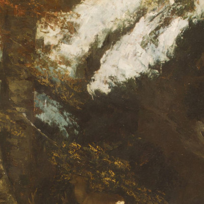 Il Cervo Gustave Courbet cg166 quadro stampato su tela