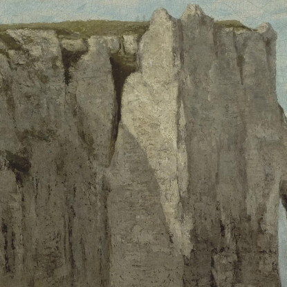 Le Scogliere Di Etretat Dopo La Tempesta Gustave Courbet cg168 quadro stampato su tela