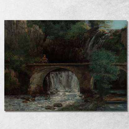 Il Grande Ponte Gustave Courbet cg172 quadro stampato su tela