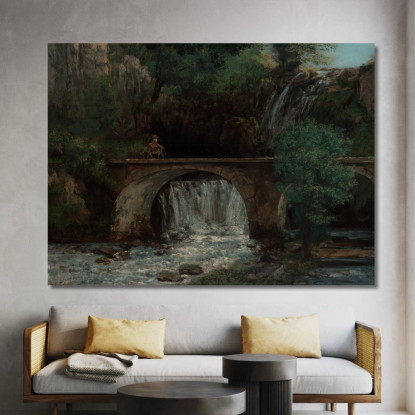 Il Grande Ponte Gustave Courbet cg172 quadro stampato su tela