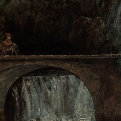 Il Grande Ponte Gustave Courbet cg172 quadro stampato su tela