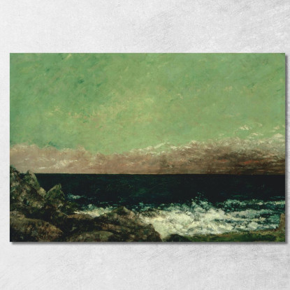 Il Mediterraneo Gustave Courbet cg176 quadro stampato su tela