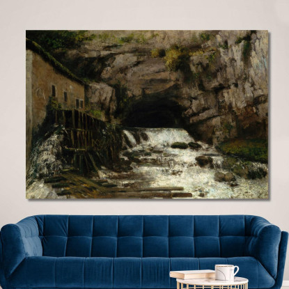 La Fonte Del Loue Gustave Courbet cg179 quadro stampato su tela