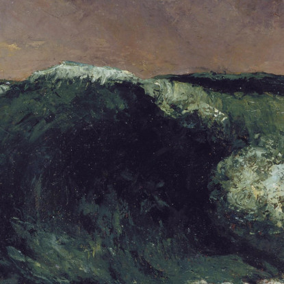 L'Onda Gustave Courbet cg184 quadro stampato su tela