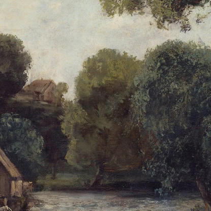 La Chiusa Al Mulino Gustave Courbet cg185 quadro stampato su tela
