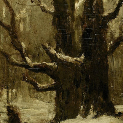 Paesaggio Invernale Gustave Courbet cg197 quadro stampato su tela