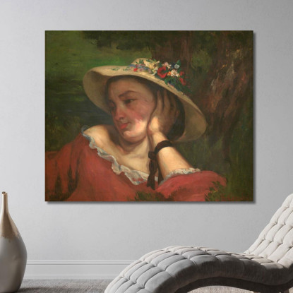 Giovani Donne Sulla Riva Della Senna Gustave Courbet cg200 quadro stampato su tela