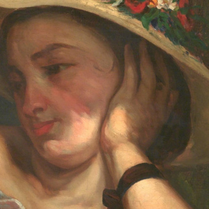 Giovani Donne Sulla Riva Della Senna Gustave Courbet cg200 quadro stampato su tela