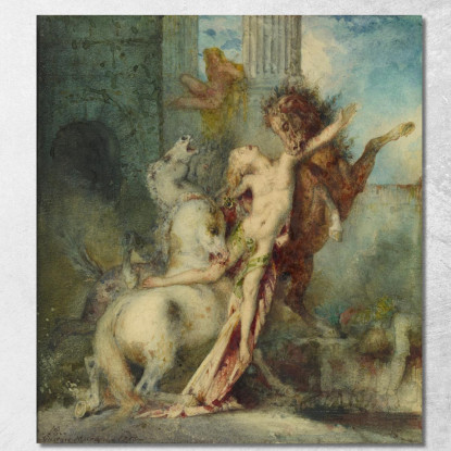 Diomede Divorato Dai Cavalli Gustave Moreau gmr5 quadro stampato su tela