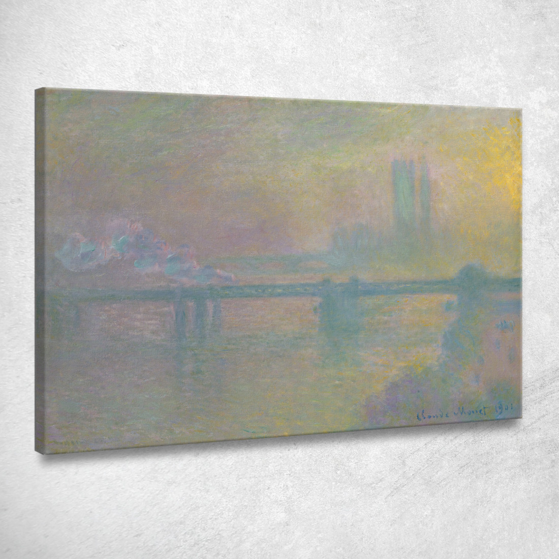 Ponte Di Charing Cross Londra Claude Monet mnt214 quadro stampato su tela