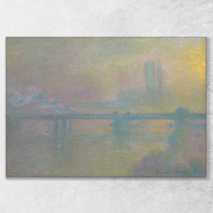 Ponte Di Charing Cross Londra Claude Monet mnt214 quadro stampato su tela