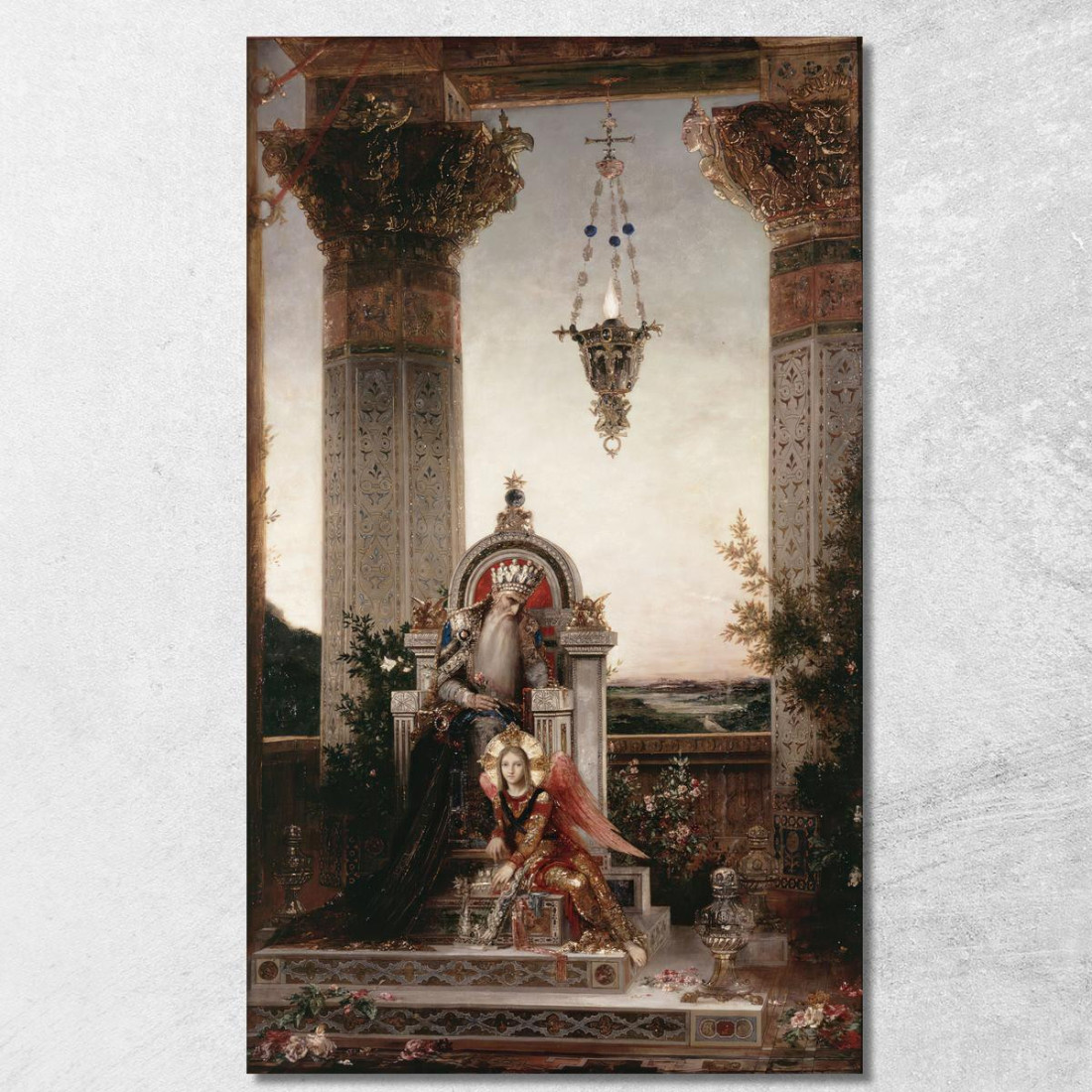 Re Davide Gustave Moreau gmr13 quadro stampato su tela Re Davide Gustave Moreau gmr13 quadro stampato su tela